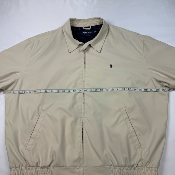 Vtg Polo Golf Ralph Lauren Men Harrington Jacket 2XL 90s Plaid Lined Full Zip A2 - Picture 11 of 12